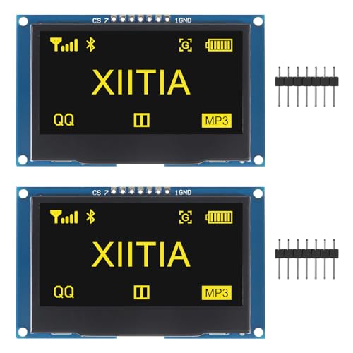 Écran de rechange OLED 2,4" jaune interface SPI I2C pour carte Arduino x2