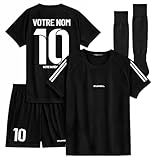 Maillot de Foot Personnalisé Enfant et Adulte   Ensemble Football avec Nom et Numéro   Maillot Short Chaussettes   Tenue de Sport Personnalisable