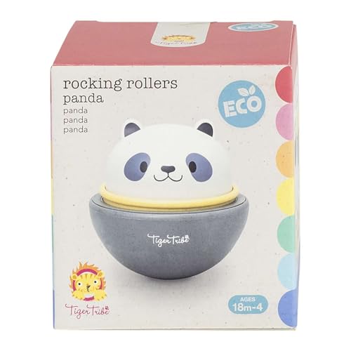 Tiger Tribe ECO Rouleaux à Bascule (Panda) – Voiture d'animal Rock & Rolling 2 en 1 sur Roues, Voitures Jouets interactives, Cadeaux de véhicule pour Les Tout-Petits et Les Enfants, fabriqués de
