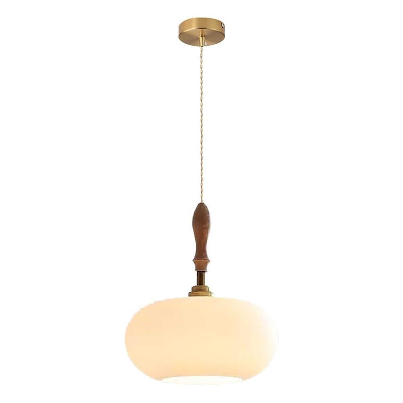 HUAYUSEDF Modern Industrial Glass Pendant Lamp Chandelier Hanging Lighting Ceiling Fixture E27 Single Head Personalized for Bedroom Dining Room Corridor
