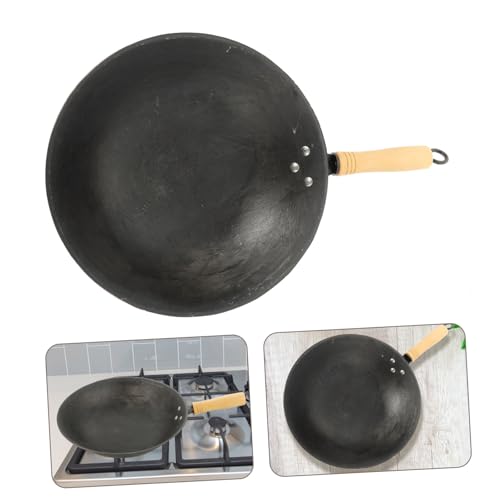 Wok para cocina HEALLILY con mango ergonómico miniatura 5