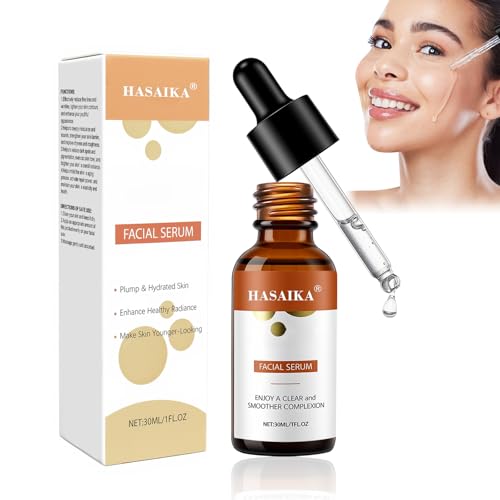 HASAIKA® Suero Facial, Sérum Glow, Profundamente nutritiva e hidratante, apta para su uso en el rostro, el cuello y el contorno de los ojos (30 ml)