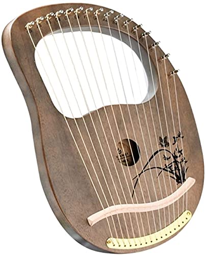 AACXRCR 16 Metalen String Hand-Hard Harp Harp Mahonie Body Klassieke Muziekinstrument Gift (Kleur: H) (Color : B) - Image 8