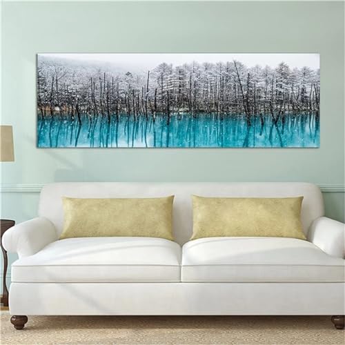 Broderie diamant mosaique kit grand format de paysage hivernal pour loisir créatif adulte DIY