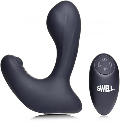 10X Inflatable & Tapping Prostate Vibe w/Remote