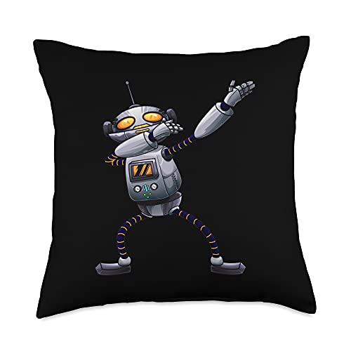 Funny Dabbing Robot | Cute Dab Dance Move Trend Machine Gift Throw Pillow