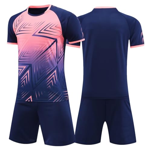 Tokeya Maillot de Foot Enfant Garçons Séchage Rapide Ensemble Tenue Football Basket Respirant Entrainement T-Shirt et Shorts 2 Pièces Survêtement Vêtement de Sport...