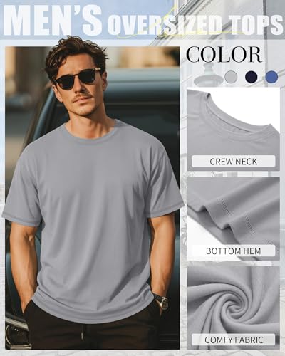 Image of Neer 3 Pack Big and Tall T-Shirts for Men L-7xl Tops