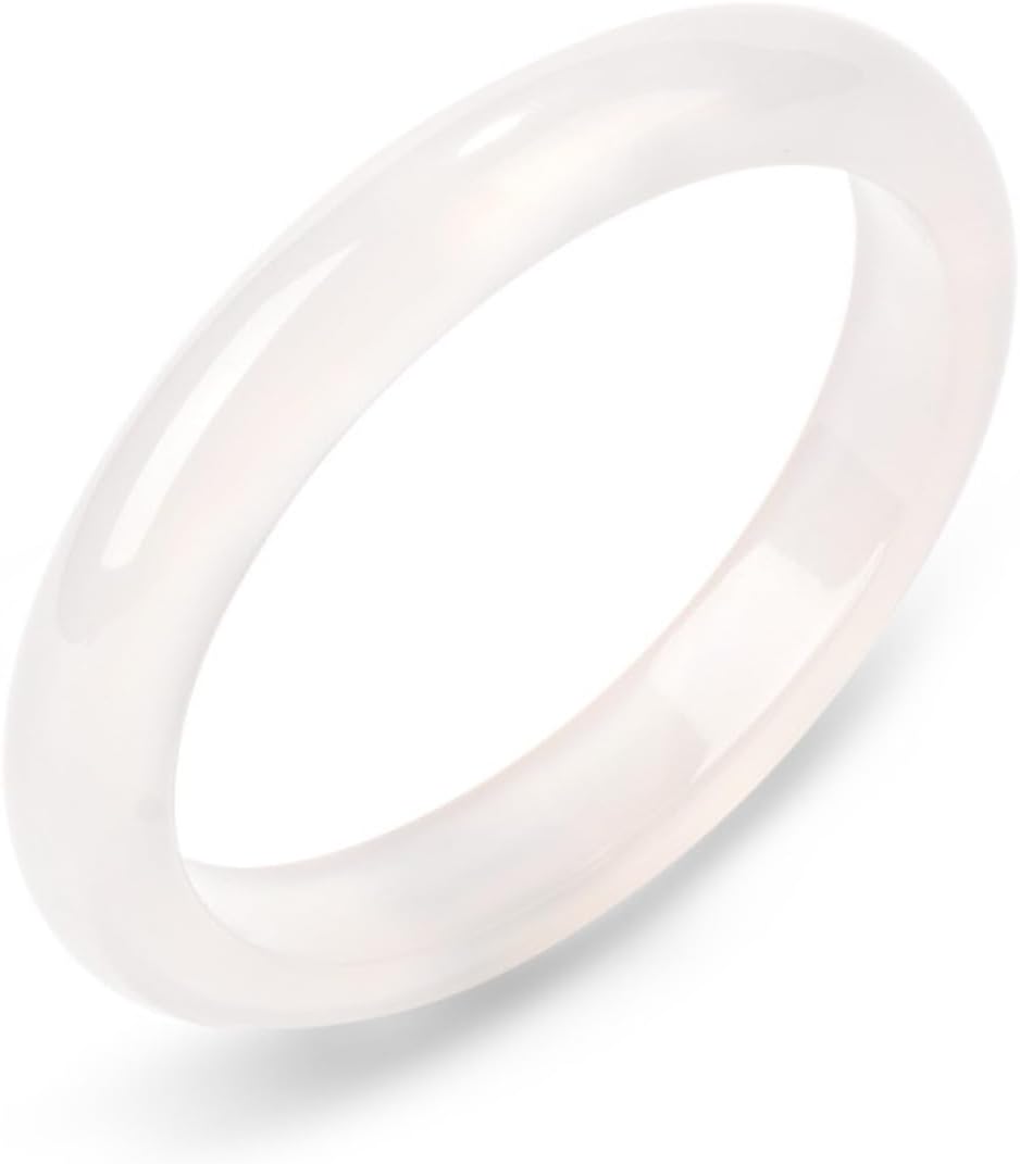 Jadeite Bracelet for Women Bangle, Natural White Moonlight Agate Chalcedony Dainty Bead Design, Gift for Girlfriend Christmas