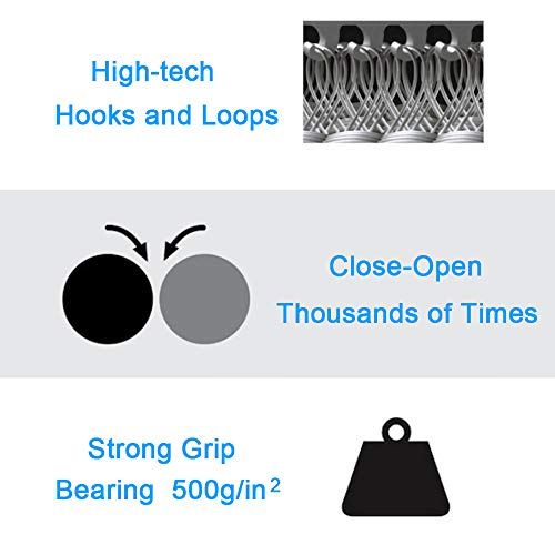 Sew on Hook and Loop Strips Fastening Nylon Fabric Tape 1in X 11yd Non-Adhesive Back Nylon Strips Fabric Fastener Industrial Strength Interlocking Tape