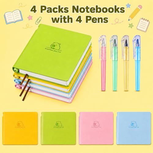 Mini carnet de poche mignon petit format carré sans lignes pour note de travail