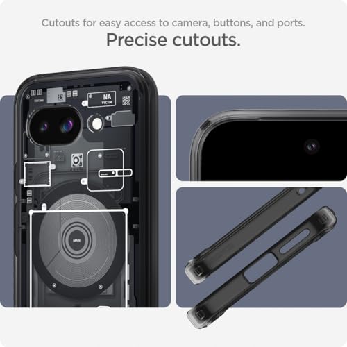 Image of Spigen Ultra Hybrid MagFit for Pixel 9a Case, Zero One | Anti-Yellowing Resin, Air Cushion Tech, Military-Grade Drop Protection, Raised Camera Protection, Compatible with MagSafe
