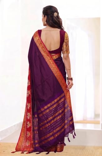Image of SUPERLAXMI Self Design Kanjivaram Jacquard, Art Silk Saree