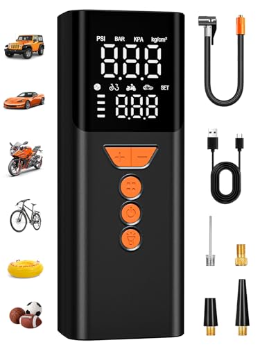 JivDaw Tire Inflator Portable Air Compressor, 150PSI Cordless Air Pump