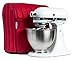 Bellemain Stand Red Mixer Covers for Kitchen Aid, Compatible with K5SS Kitchenaid Mixer Accessories | Fits All Tilt Head & Bowl Lift Models, 4.5qt - 8qt | Dust Cover with Side Pockets