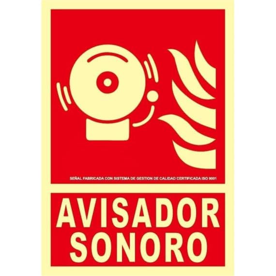 Panneau de sécurité avertisseur sonore aluminium SEKURECO Classe A signalisation zone