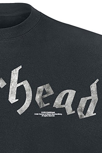Motörhead Logo Homme T-Shirt Manches Courtes Noir Regular/Coupe Standard - Les Beatles, Paul McCartney, John Lennon, RIngo Starr, George Harrison Motörhead Logo Homme T-Shirt Manches Courtes Noir Regular/Coupe Standard – Image 4
