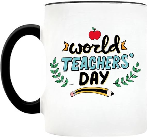– PRINTSHOP4ME Teachers Day Gifts - Appreciation Coffee Mug for World Teachers Day - Gifts for Teachers - Happy Teachers Day Mug 11oz (Design 10)