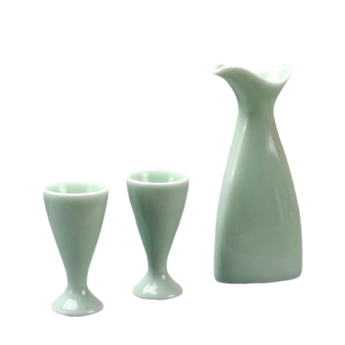 Juego de sake de cerámica KICHOUSE: jarra y 2 tazas de diseño para reuniones familiares