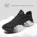 YRLTYO Walking Shoes Women Running Tennis Sneakers Non Slip Gym Workout Athletic Lightweight Comfortable Fashion Sport Mesh Casual Shoe Black Size 7.5