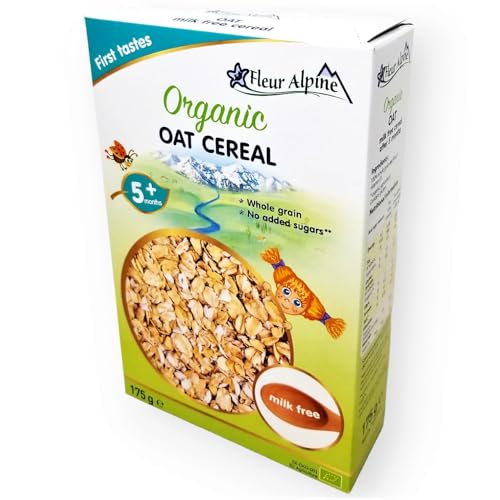 image for Fleur Alpine Oat Baby Cereal - Nutrient-Packed Baby Food - for Babies 