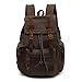 Produktbild Yimidear® Canvas Rucksack Vintage Rucksack Schulrucksack Retro Rucksack Daypack Backpack Lederrucksack Wanderrucksack Reisetasche Laptoprucksack für Herren Damen Jungen Mädchen
