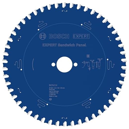 Bosch Profesional 2608644143 - Disco de sierra circular CSB Expert SandwichPanel: 235x30x50D