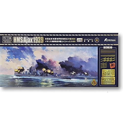 FLYHAWK FH1110S Flyhawk Model 1/700 British Navy Light Cruiser HMS Ajax 1939 Deluxe Edition Plastic Model