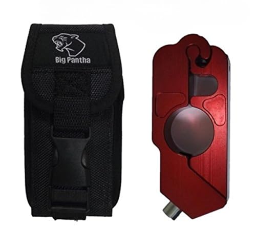 Motorcycle Grip Lock Holster for BigPantha Grip Lock (and copycats of Similar Build). Fully Tested Nylon Sheath Clips Firmly to Belt or Jeans for Safe Transport, Easy Access and Ultimate Convenience!