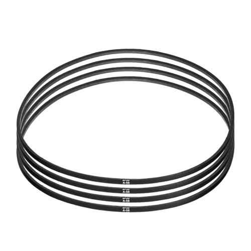 Image of uxcell 4pcs A58 or 4L600 Classic Wrapped Rubber V-Belt, 58 inch(1475mm) Inside Circumference, A Profile V Belt