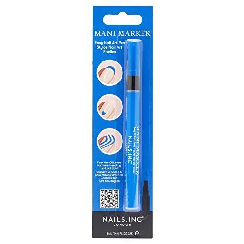 Nails.INC Mani Marker Blue, 9 ml (Pack of 1)
