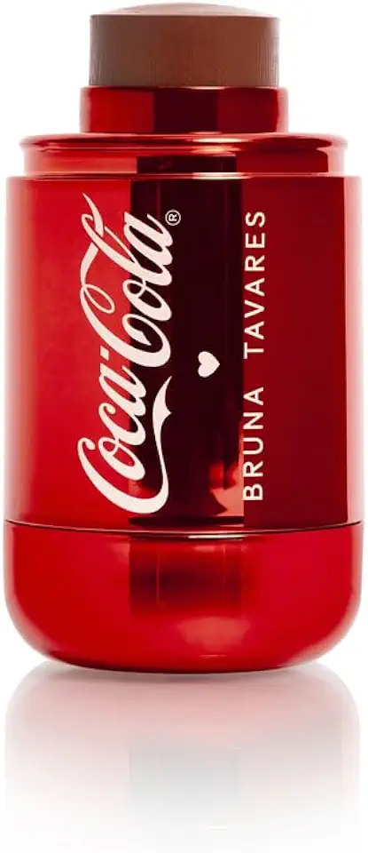 Bruna Tavares Blush Stick Coca Cola Drink Please, Bastão para Face, Edição Limitada, Maquiagem Profissional