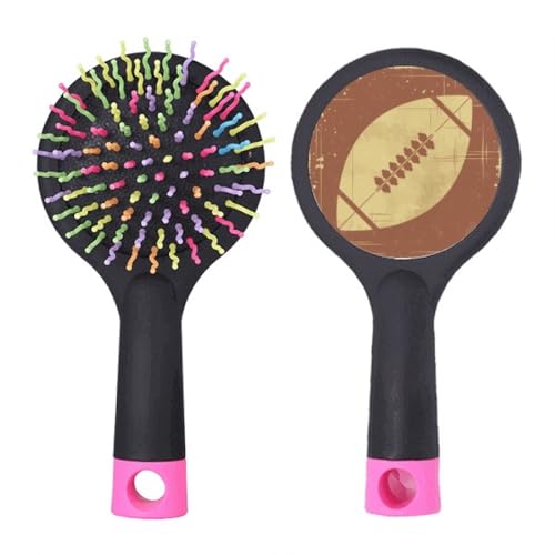 Brosse démêlante football à coussin pour un coiffage fluide en salon