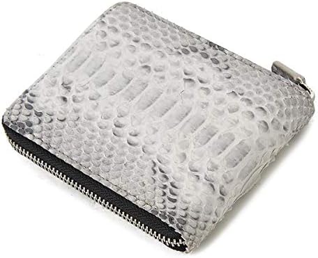 Amazon ロダニア Rodania ヘビ革 本革 パイソン 財布 メンズ レディース 二つ折り財布 ラウンドファスナー 財布 ブランド Snjn0795 ナチュラル 財布