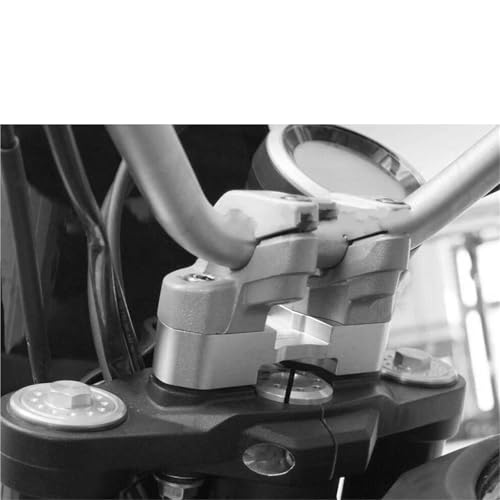 Abrazadera elevador manillar motocicleta mecanizada para Ducati Scrambler 1100 800 plata 3