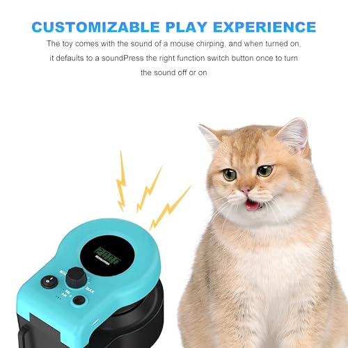 Juguete de control remoto electrónico interactivo para ejercicio de gato en interiores y juego de persecución