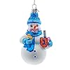 Kurtadler425inchnoblegemsglasshanukkahsnowmanornament  Urban Country Home Decor Kurt adler 425 inch noble gems glass hanukkah snowman ornament  urban country home decor