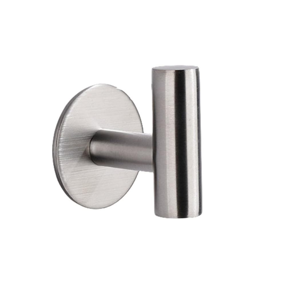 Lcanallyms Glue-Ss Wall Hooks, Coat Hook Bathroom Hooks Door Key Clothes Hanger Robe Towel Holder Organizer Hanging Kitchen Hardware,Glue,Ss(Glue-Ss)