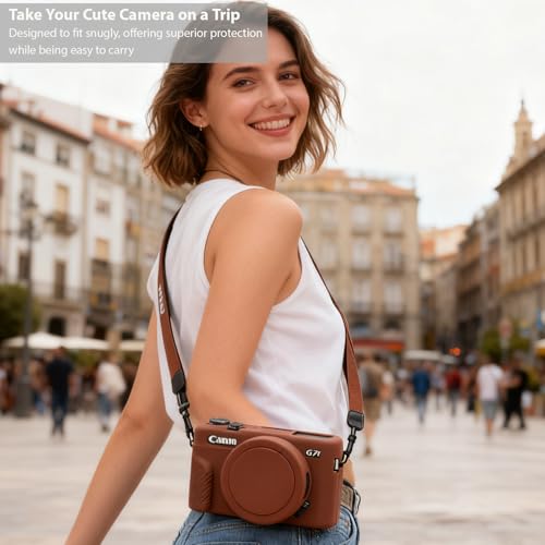 Funda para cámara Canon G7X Mark II de silicona flexible miniatura 3