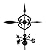 Dalvento 208B Scrolled Arrow Weathervane with Traditional Directionals, Black Large