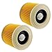 Price comparison product image SPARES2GO Premium Filter Cartridges for Karcher A2054 WD2 WD3 MV2 MV3 Wet & Dry Vacuum Cleaner (Pack of 2)
