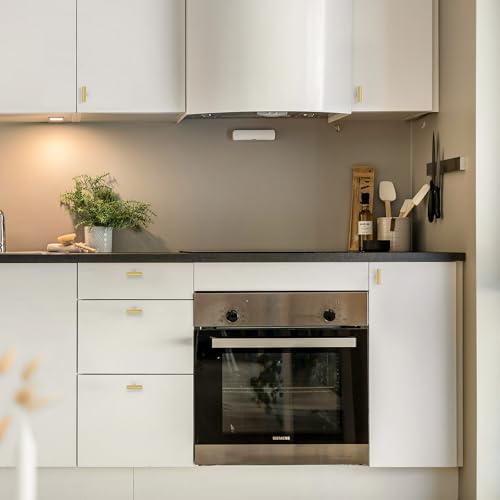 HOME EDIT 10 Pack Gold Cabinet Knobs 2 Inch - Brushed Brass Drawer Knobs Single Hole Gold T Bar Hardware Drawer Pulls for Kitchen Cabinets and Dressers - Image 6