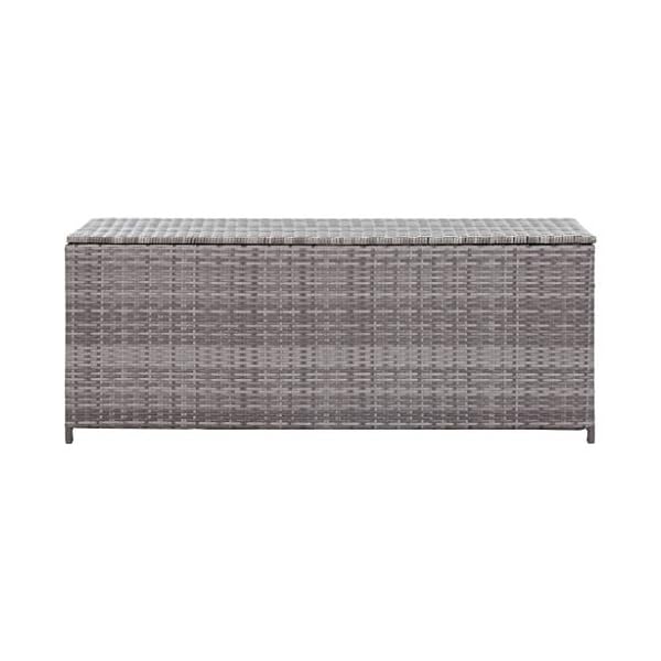 HechoVinen Gartenschrank Werkzeugschuppen, Rattan Werkzeugkasten, Wasserabweisendes Futter mit Reißverschluss… – Bild 4
