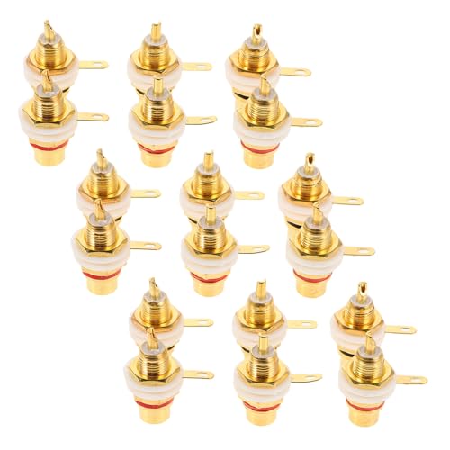 Conector de audio tipo lotus con enchufe de horquilla SHINEOFI para un sonido sin interferencias
