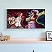 Anime Painting Canvas Wall Art Anime One Piece Four Emperors Shanks and Oka Shichibukai Dracula Mihawk Artwork Poster Home Decor Room Decor 24x48inch(60x120cm)