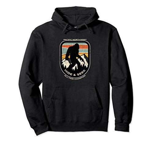 Bigfoot Hide and Seek All-Time Champ of Pacific Northwest Pullover Hoodie Bigfoot Hide and Seek All-Time Champ of Pacific Northwest Pullover Hoodie
