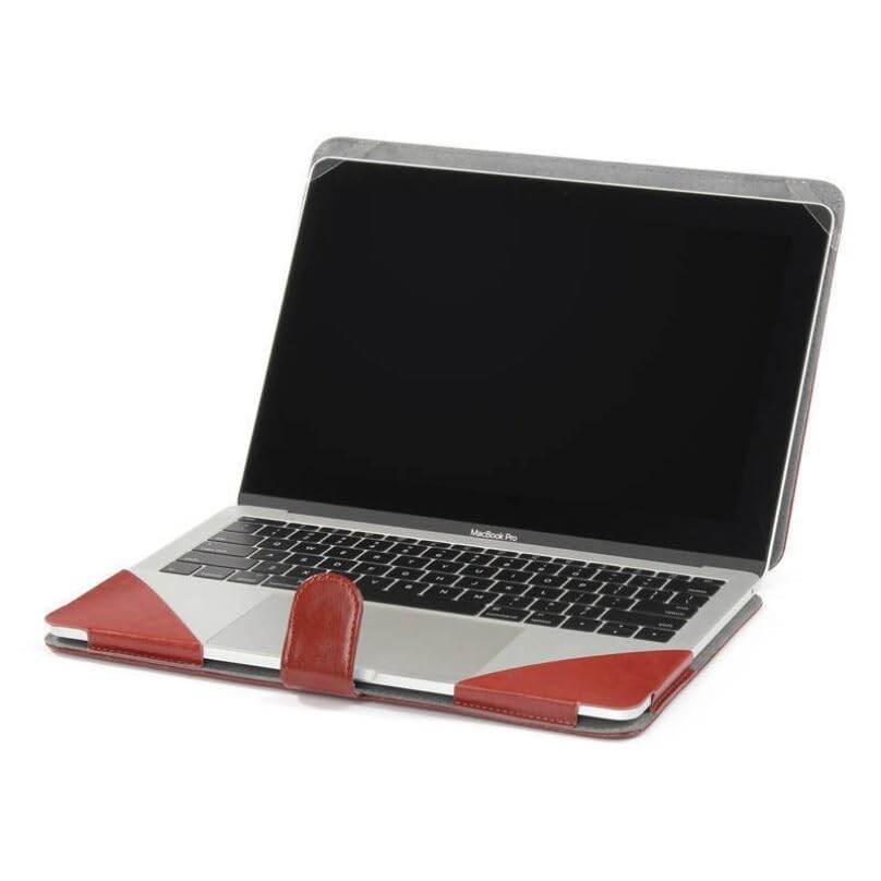Generic Étui pour MacBook Pro 13 pouces A1502 A1425 (couleur : marron) Étui à rabat magnétique en cuir