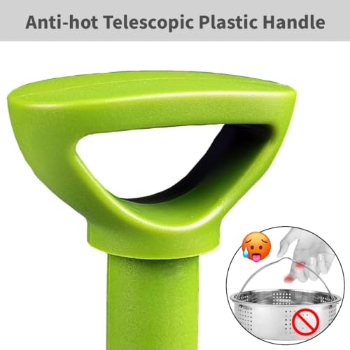 Cesta de vapor de verduras BetterJonny para cocinar sin quemarse gracias al mango extensible 6