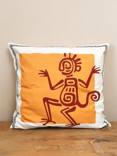 Image of Aztec Echoes Cushion Set Cushion Cover, Decorative Throw Pillow Cover for Sofa Couch Bedroom, Hidden Zipper Closure, Pack of 1