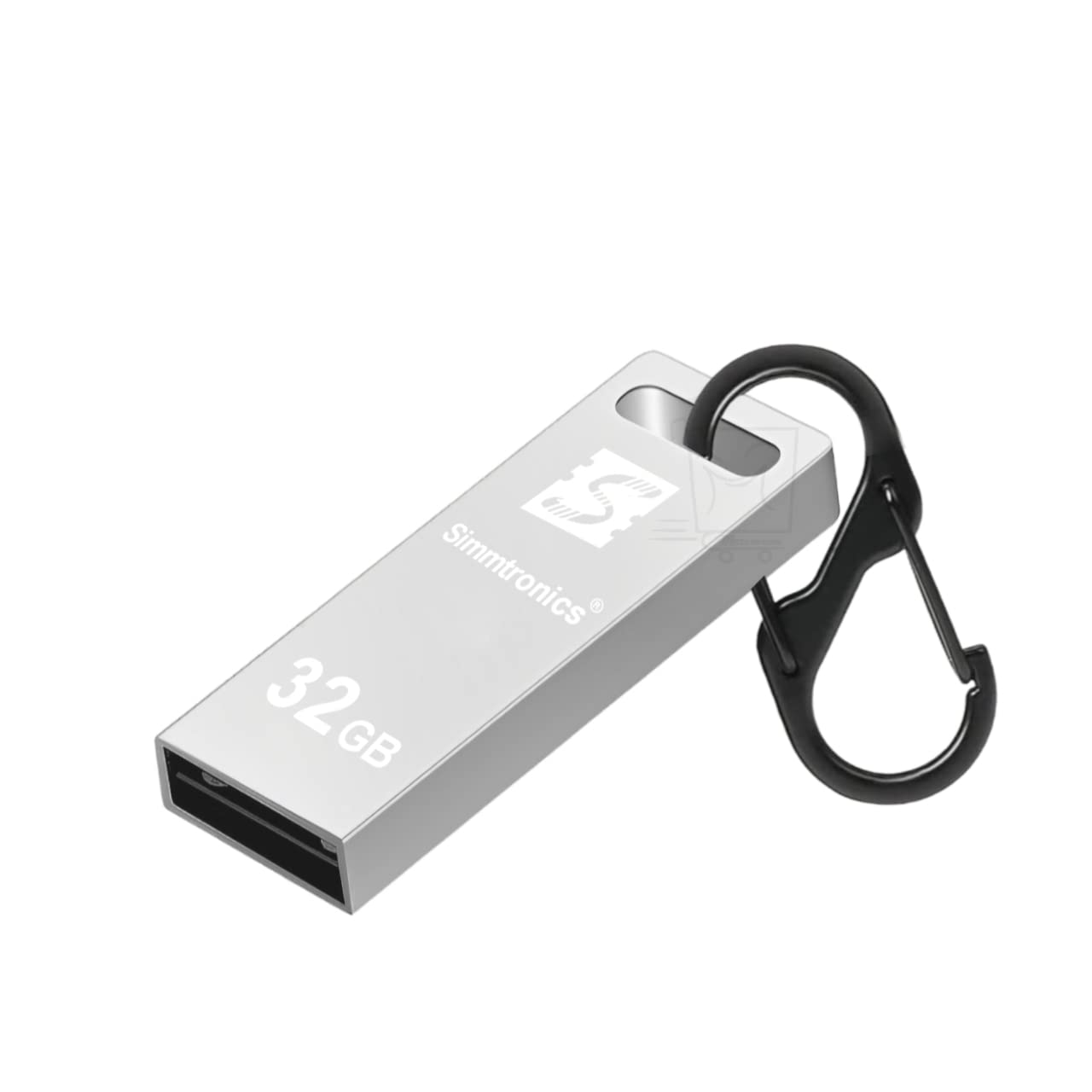 Simmtronics 32GB Pen Drive USB 2.0 Flash Drive with Hook Metal Body for Laptop and Computer-image-32